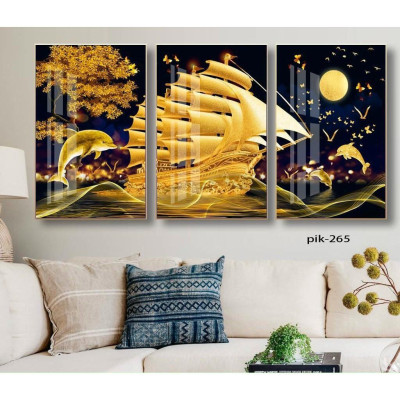 Tranh treo tường tráng gương bóng kiếng nai trừu tượng hiện đại sang trọng