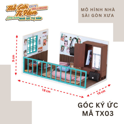 MÔ HÌNH TỰ LẮP RÁP DIY SÀI GÒN XƯA VÀ NAY - GÓC KÝ ỨC - TX03