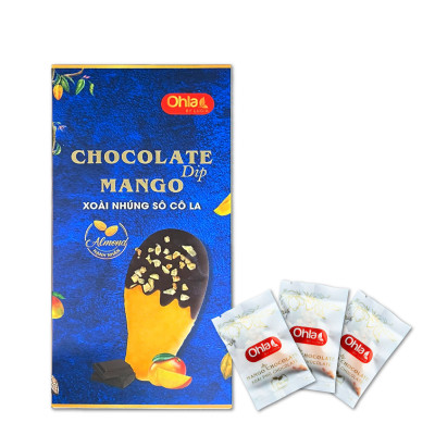 Ohla hộp xoài nhúng Socola hạnh nhân (lát nhỏ)