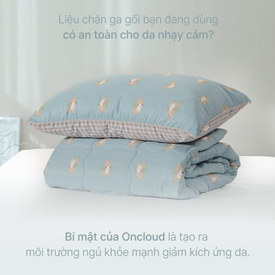 Chăn Chần Bông Arize Vải Microfiber Happy Bear 1.5x2m