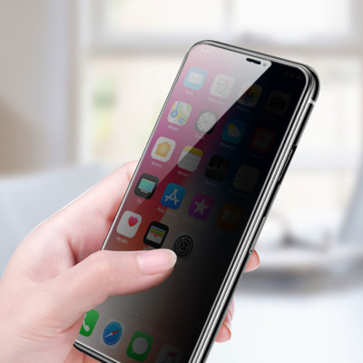 Kính cường lực dành cho iPhone Xs/X Full 3D MIPOW KING BULL chống nhìn trộm - Hàng chính hãng