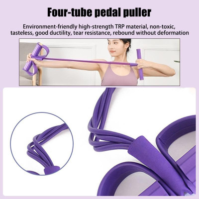 Dây Tập Bụng,Dây Kéo Đàn Hồi Kháng Lực  Ống Cao Su, Dây Kéo Tập Gym,Dây Đa Năng Tập Bụng, Thể Dục