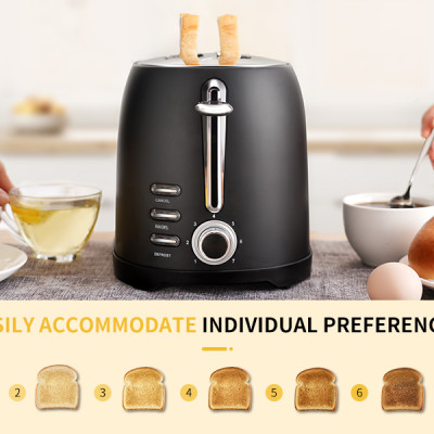 Máy nướng bánh mì Shardor TS515B-ELF công suất 800W trang bị 7 chế độ điều chỉnh tiện lợi - Hàng Nhập Khẩu