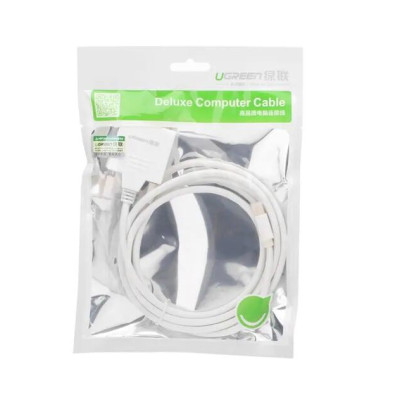 Ugreen UG10405MD102TK 2M Màu Trắng Cáp chuyển đổi Mini DP sang DVI 24 + 1 hỗ trợ phân giải 1080P - HÀNG CHÍNH HÃNG
