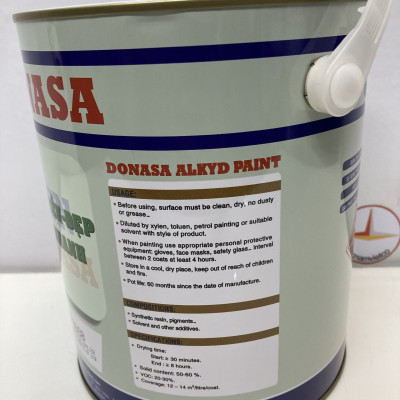 Sơn lót chống rỉ Donasa màu đỏ DMP 2002 3.5 Kg