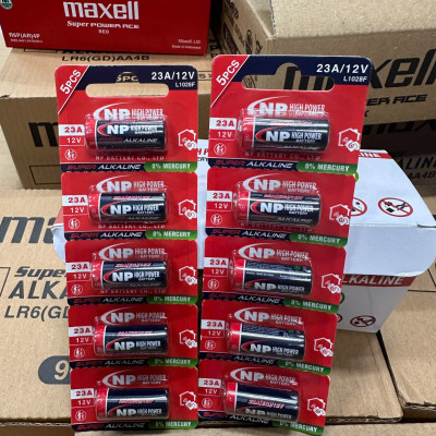 Pin 23A 12V NP Alkaline - Chính Hãng, Pin Cửa Cuốn, Rèm cửa tự động, Màn chiếu- Hàng chính hãng