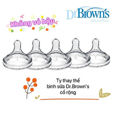 [ Không có vỏ hộp ] - Lẻ 01 cái núm ty thay thế bình sữa Dr.Brown
