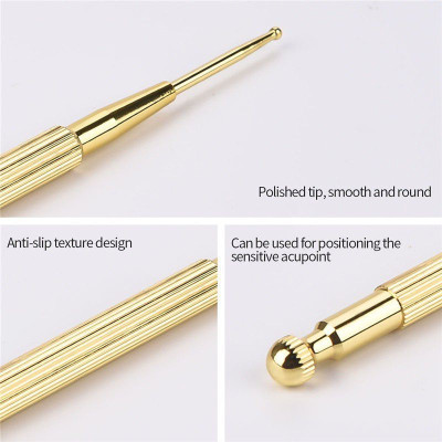 Bút dò kích thích huyệt massage tai bằng đồng . Bút bấm huyệt loa tai, nhĩ châm.Miếng dán nhĩ châm hạt vương bất lưu hành.