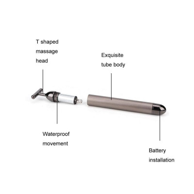 Máy massage rung đa vị trí Beauty Gold 24k Loại Tốt Nhất Giảm Stress Thư Giãn Hiệu Quả (Tặng Pin AA) (Hàng Chính Hãng)