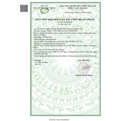 Dưỡng Cốt PQA Giúp Bồi Bổ Khí Huyết Thông Kinh Lạc Và Hỗ Trợ Giảm Đau Nhức Xương Khớp Hộp 25 Gói