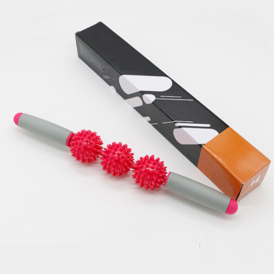 Con lăn Massage Mã M3-3 Có 3 bóng gai Xoay 360 Độ, thanh lăn massage cơ đùi, Vai, Cổ khi tập thể dục Yoga Hiệu Quả Giúp Da Căng Và Săn Chắc