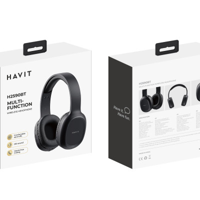 Tai Nghe Chụp Tai Havit H2590BT Pro Bluetooth 5.1 (Bản Nâng Cấp Của Havit i62) - Hàng Chính Hãng