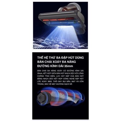 Máy hút bụi giường đệm, chăn ga gối, thảm, sopha Tiross TS9305 - Hàng Chính Hãng