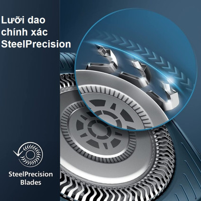 Máy cạo râu khô và ướt Series 7000 cao cấp Thương hiệu Philips Hà Lan Norelco S7788 - Hàng Nhập Khẩu