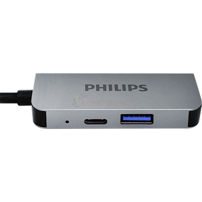 Cổng chuyển đổi Philips 3-in-1 Multifunction Adapter USB-C Hub SWV6113G/67 - Hàng chính hãng
