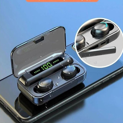 Tai nghe bluetooth F9 V5.1, tai nghe không dây cảm ứng thông minh, màn hình hiển thị pin sắc nét- Hàng nhập khẩu