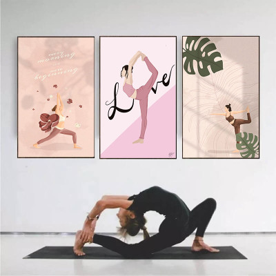 (HCM)Tranh treo tường tráng gương trang trí phòng tập yoga tặng kèm đinh