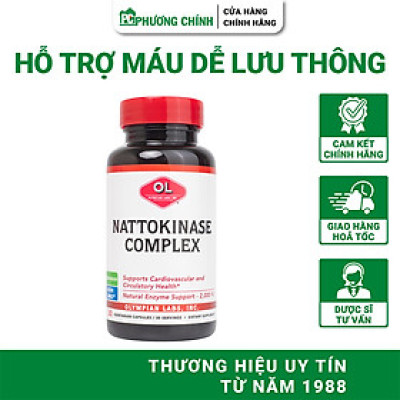 Viên Hỗ Trợ Máu Dễ Lưu Thông Olympian Labs Nattokinase Complex Nhập Khẩu Mỹ 30 Viên/Hộp