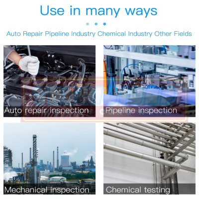 Camera Nội Soi Công Nghiệp Màn Hình 2.4 inch 1080P Kỹ Thuật Số Chống Nước IP67 Dây Cứng P100 - Hàng Nhập Khẩu