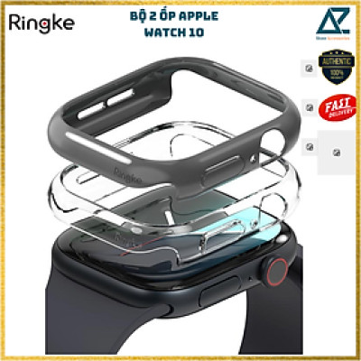 Bộ 2 ốp dành cho Apple Watch Series 10 RINGKE Slim, siêu mỏng, chống va đập_ Hàng chính hãng