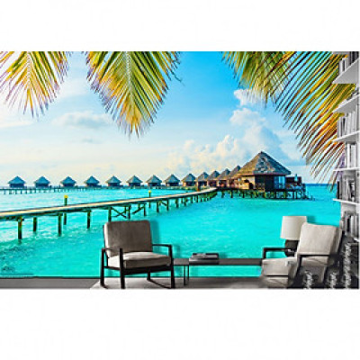 TRanh dán tường 3d cảnh biển DD94