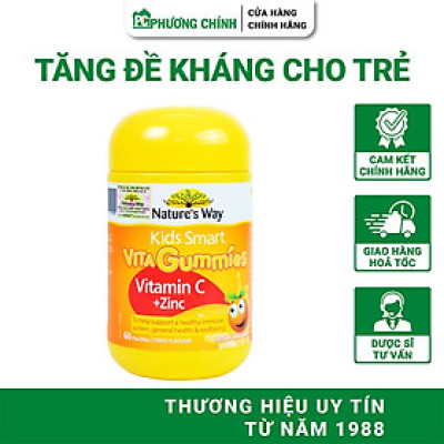 Kẹo Dẻo Bổ Sung Kẽm & Vitamin C Nature