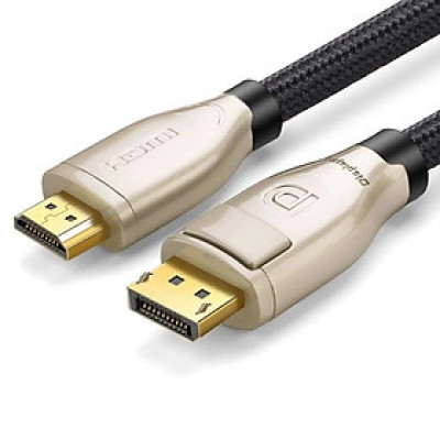 Ugreen UG30118DP107TK 1M Màu Đen Cáp 2 Đầu Displayport V1.2 cao cấp hỗ trợ 4K*2K 60GHz - HÀNG CHÍNH HÃNG