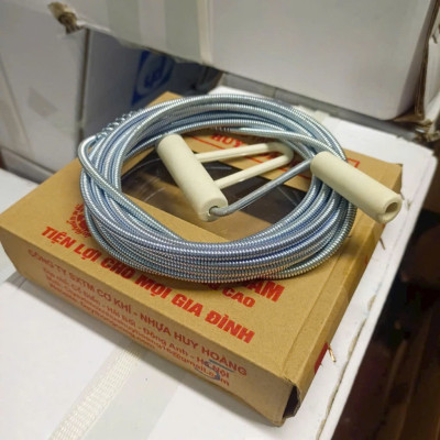 Cuộn Dây Lò Xo Thông Tắc Cống – 5m & 10m, Làm Sạch Cống Nghẹt Hiệu Quả