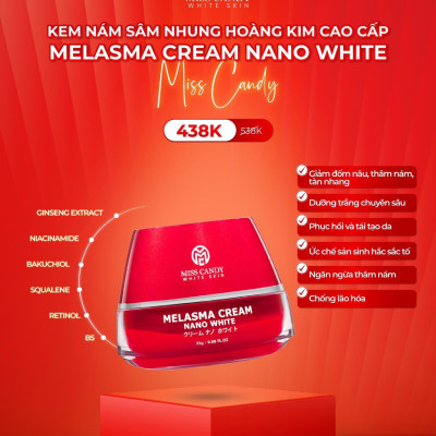 Bộ 2 Sản Phẩm Trắng Da Mờ Thâm, Sạm, Nám, Tàn Nhang MISS CANDY Gồm Serum HA Peptide 30ml + Kem Nám Sâm Nhung Hoàng Kim 25g - PHỤNG BEAUTY
