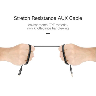 Ugreen UG10595AV118TK 3M màu Đen Cáp âm thanh 3.5mm nối dài - HÀNG CHÍNH HÃNG