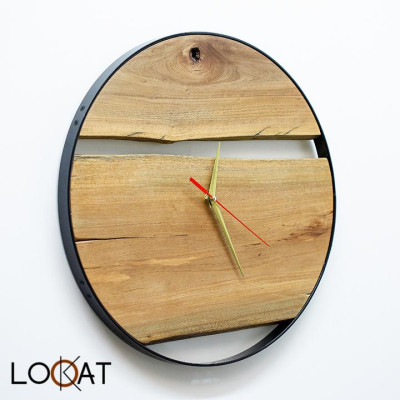 Đồng Hồ Treo Tường Décor Nhà Phong cách Vintage Gỗ Mộc 100% Mới Nhất DH12050045