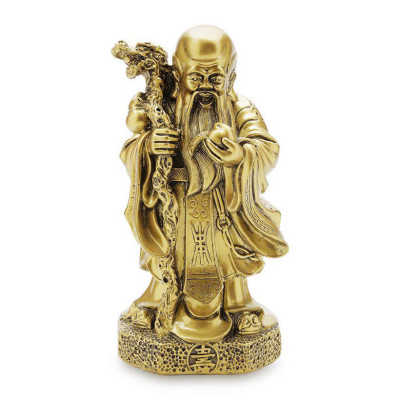 Bộ tượng Phước Lộc Thọ CTT3 size lớn 15.3 x 12.4 x 31cm mạ vàng hoặc màu xanh lựa chọn