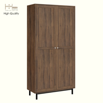 [Happy Home Furniture] CATY, Kệ sách 6 tầng 2 cửa mở - chân sắt, 90cm x 39cm x 180cm ( DxRxC), KSA_056