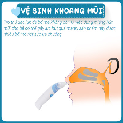 Máy hút mũi tự động Comfybaby CF718 màu xanh
