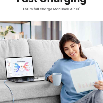 Ugreen UG15283US563TK 60W 1M hỗ trợ QC4.0 3A Cáp sạc nhanh - truyền dữ liệu 2 đầu USB-C c-c dây nhựa Màu Đen - HÀNG CHÍNH HÃNG