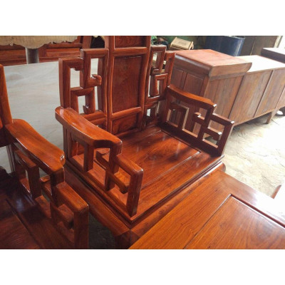 Bộ bàn ghế phòng khách kiểu sơn thủy gỗ hương đá