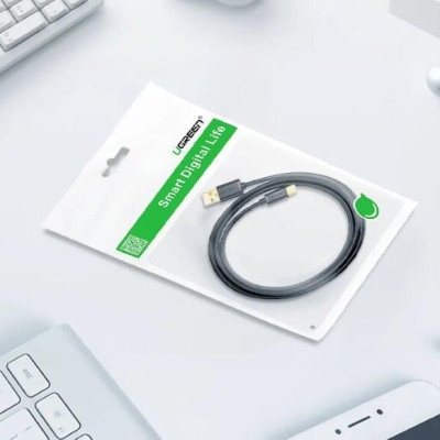 Ugreen UG30161US141TK 2M màu đen Dây USB 2.0 sang Type-C truyền dữ liệu và sạc - HÀNG CHÍNH HÃNG
