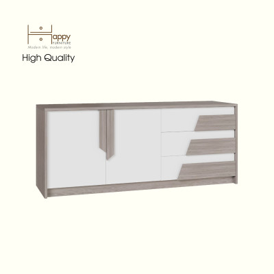 [Happy Home Furniture] PONIX, Kệ TV 3 ngăn kéo, 140cm x 40cm x 58cm ( DxRxC), KTV_027