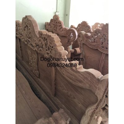 Bộ bàn ghế hoàng gia gỗ hương
