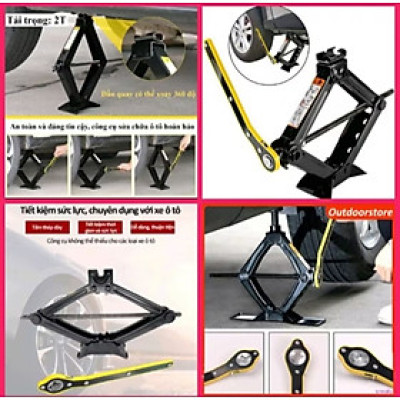 1 BỘ KÍCH NÂNG GẦM XE HƠI ÔTÔ TRỌNG TẢI 2TẤN KÈM THEO TAY QUAY ĐA NĂNG MẪU MỚI CHẤT LƯỢNG