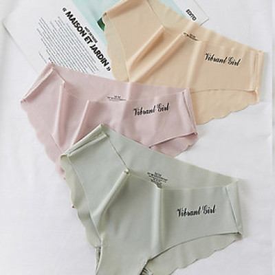 Quần lót nữ, quần lót su lượn sóng không đường may bộ 10 QUẦN, quan lot viền dưới lượn sóng cực đẹp - TinTin888