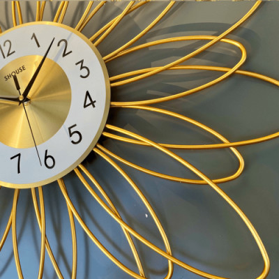 Đồng Hồ Treo Tường Kim Trôi Shouse A205 trang trí không gây tiếng động cho phòng khách sang trọng