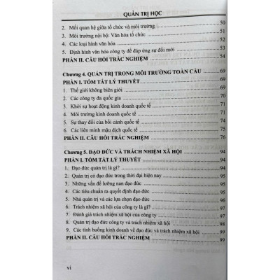 Sách - Quản Trị Học - Tóm Tắt Lý Thuyết Và Câu Hỏi Trắc Nghiệm