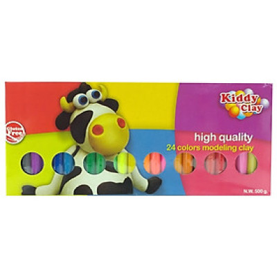Sáp Nặn Thủ Công 24 Màu Kiddy Clay BX - 500 - 24