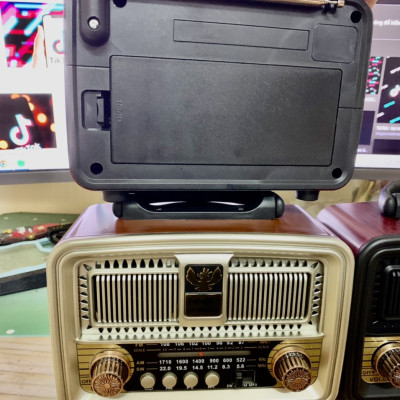 ĐÀI Radio NNS-8091BT có bluetooth FM-AM/FM/SW hình thức cổ điển Hàng Chính Hãng