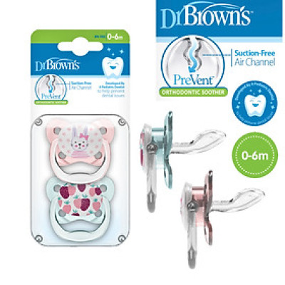 [ PV12302-GBX ] Bộ 2 ty ngậm hỗ trợ chống đột tử/chỉnh nha/chống vẩu Dr.Brown