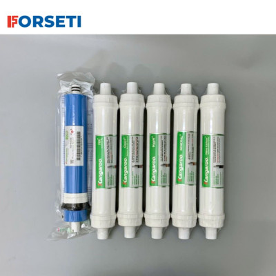 Bộ 9 lõi lọc Hydrogen + Kangaroo KG100HA  (123, RO 50GPD, Fir+, Orph+, Hyph+, Mineral+, Nano Carbon+) - Hàng chính hãng