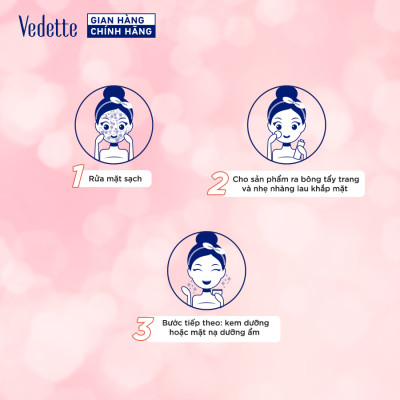 Toner Nước cân bằng dịu nhẹ Vedette hương Hoa Anh Đào 280ml (TPMA293)