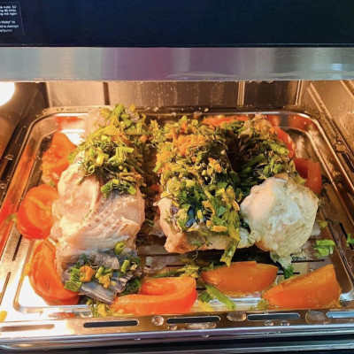 Nồi Chiên Không Dầu Kết Hợp Nồi Hấp - KUCHEN ĐỨC -  KU PCL2228 - 15 Lít - Hàng chính hãng.