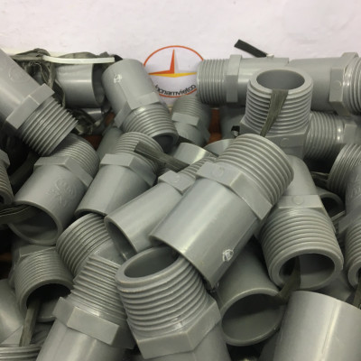 Nối ren ngoài nhựa 27 ống 34 Bình Minh( 5 cái )